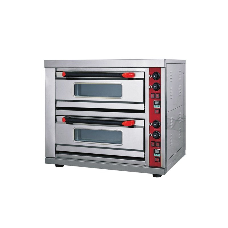Electric double deck pizza oven studio view