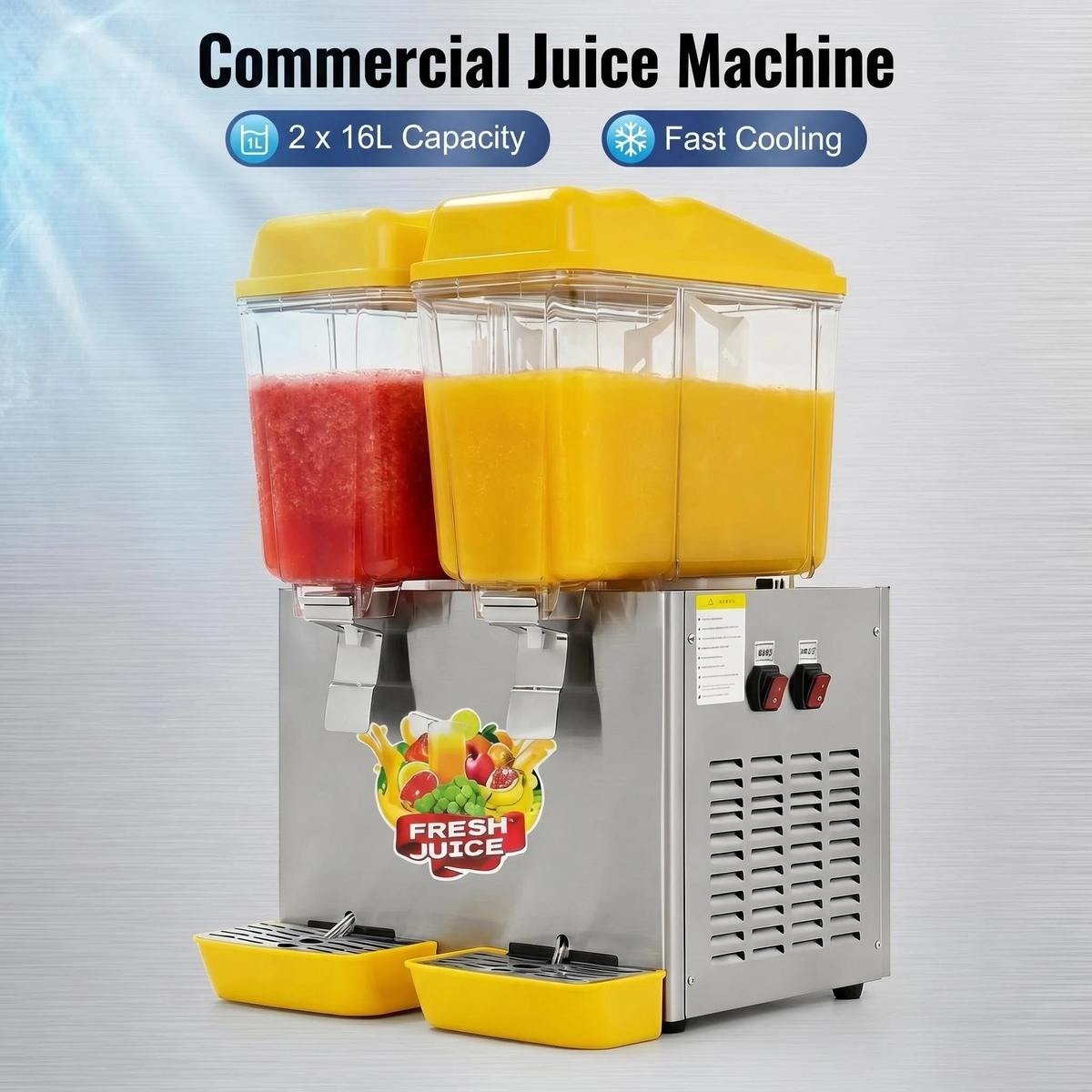 12L x 2 Cold Juice Dispenser, capacity and cooling highlights