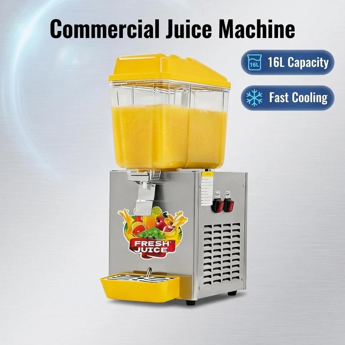12L Single Tank Cold Juice Dispenser, capacity and cooling highlights