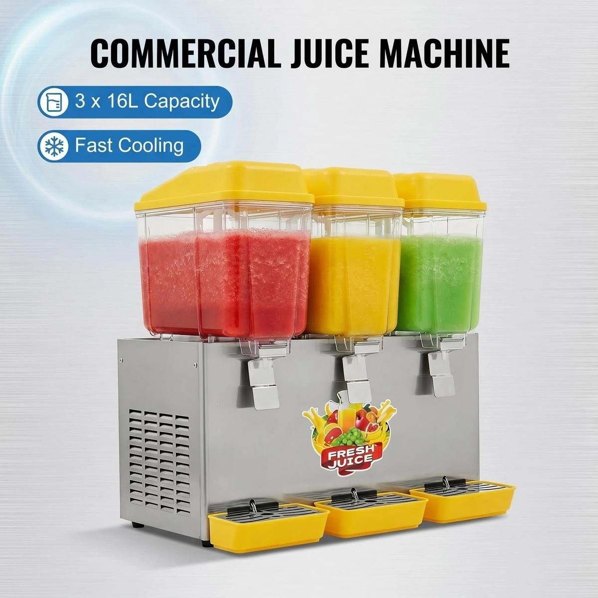 12L x 3 Cold Juice Dispenser, capacity and cooling highlights