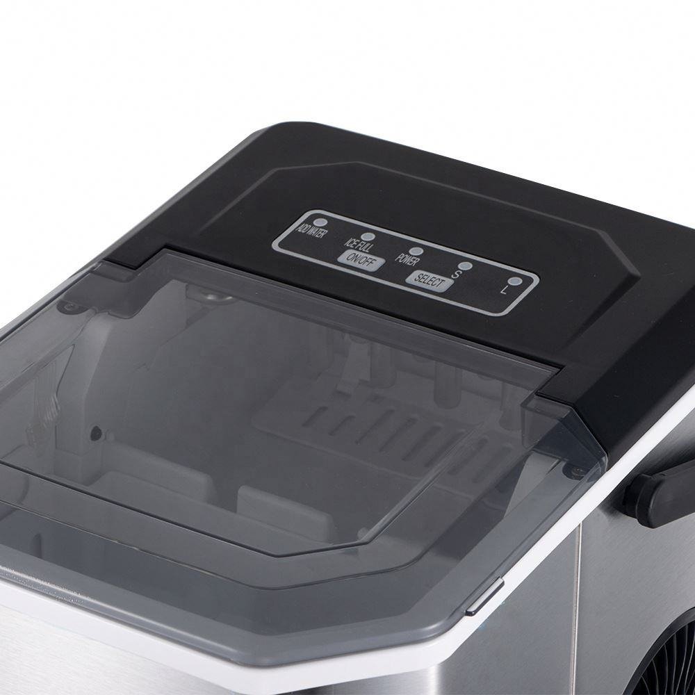 Mini Bullet Ice Cube Ice Maker, touchpad control panel close-up