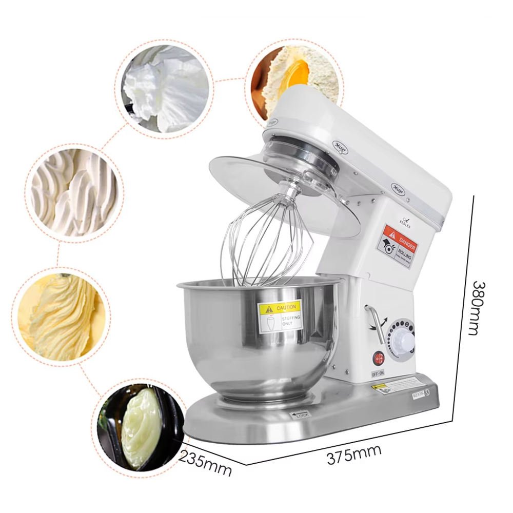 Dimensions and mixing capability of the B-7 LTR planetary mixer