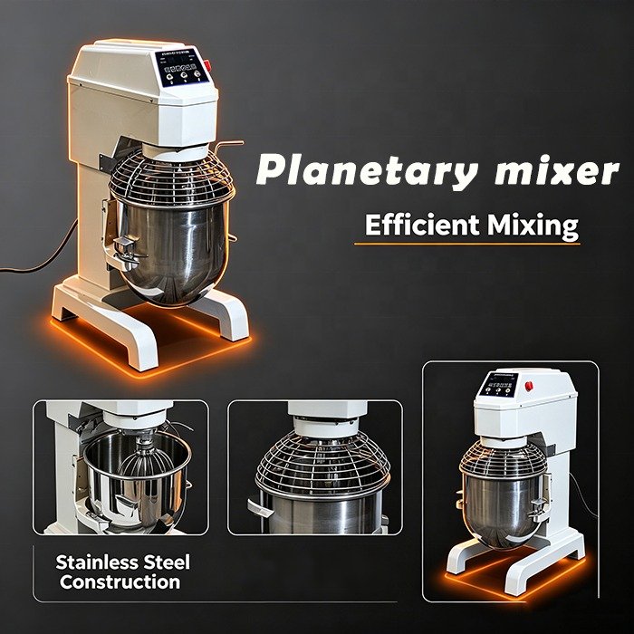 Efficient mixing and stainless steel construction of the B-40 LTR planetary mixer