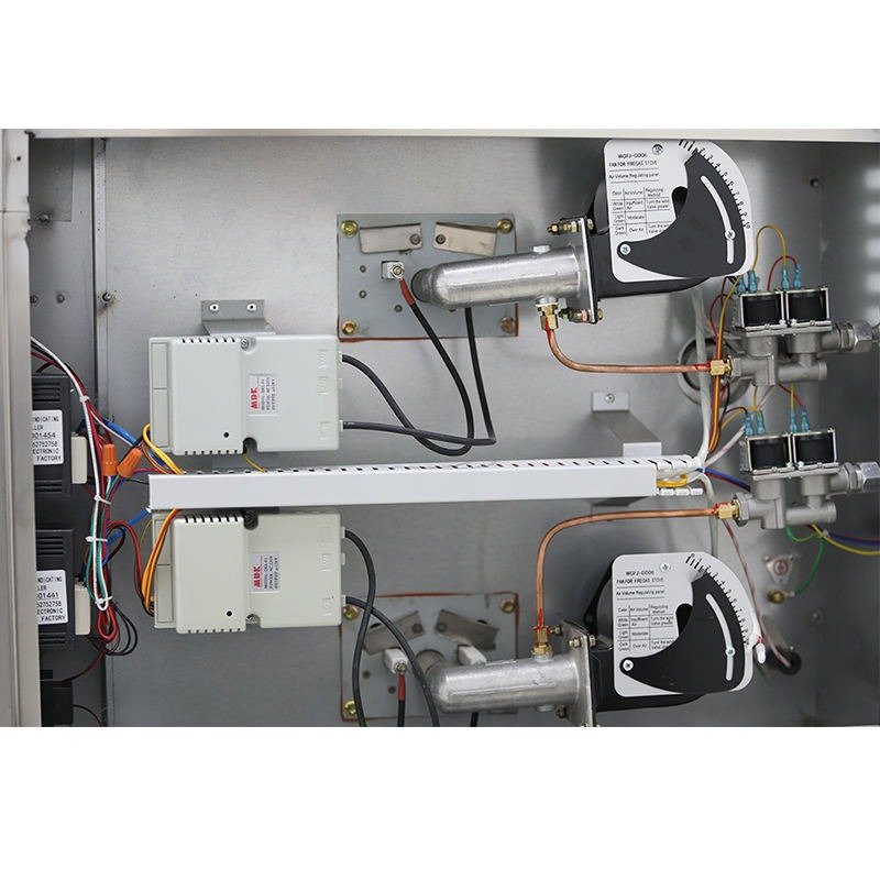 Interior gas valve and wiring assembly of the GBO-11