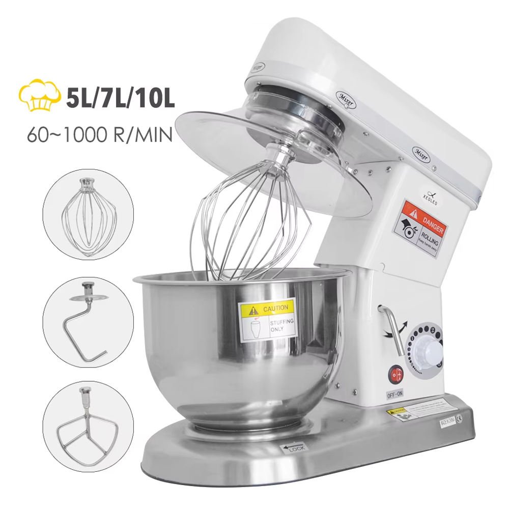 Capacity and speed range infographic for the B-7 LTR planetary mixer