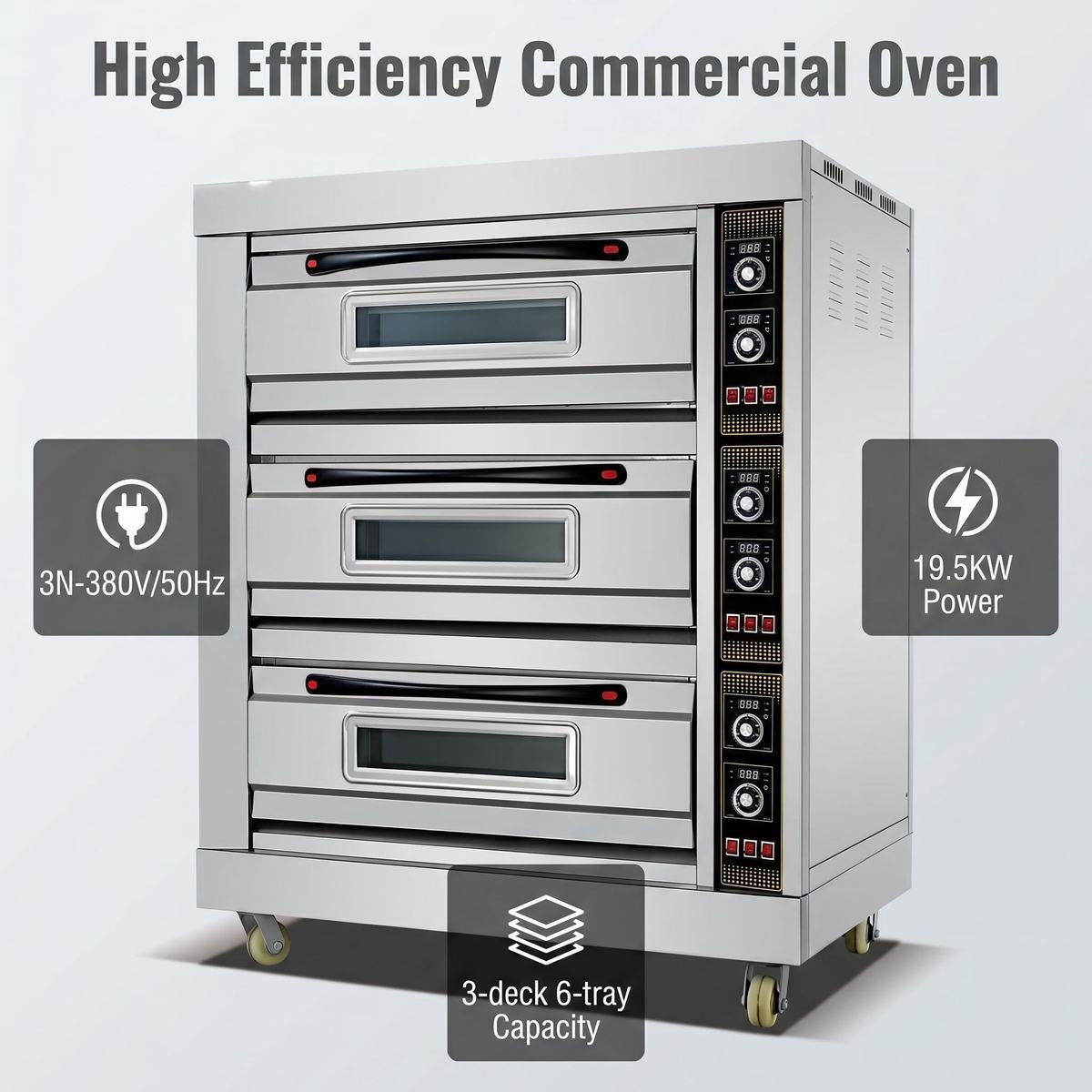 EBO-36 electric baking oven specification infographic