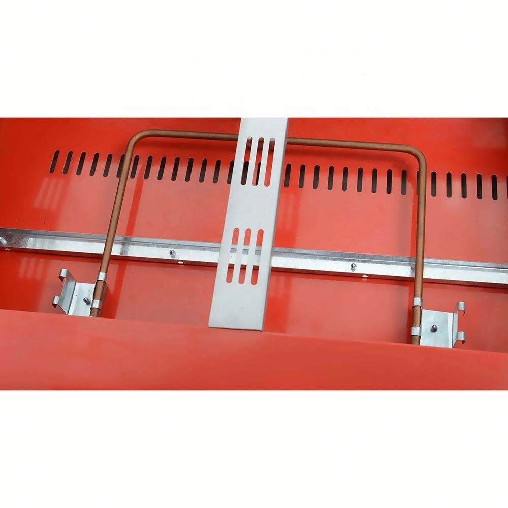 Interior view of the food warmer heating tube