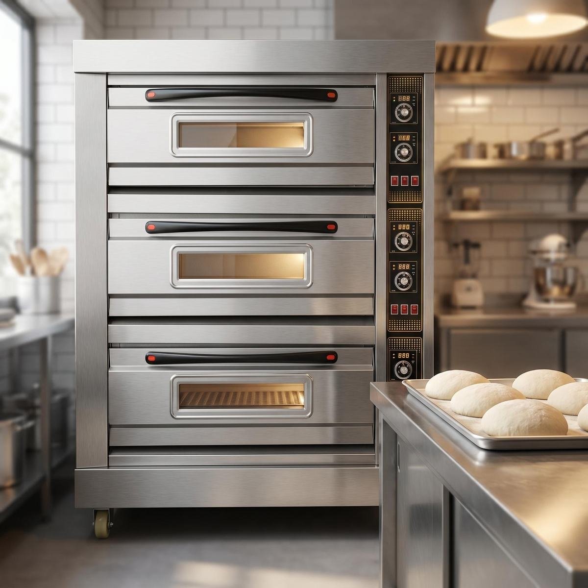 EBO-36 electric baking oven in a bakery kitchen