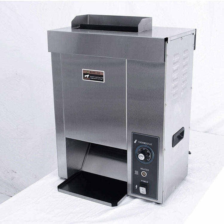 Commercial vertical bun toaster, angled view
