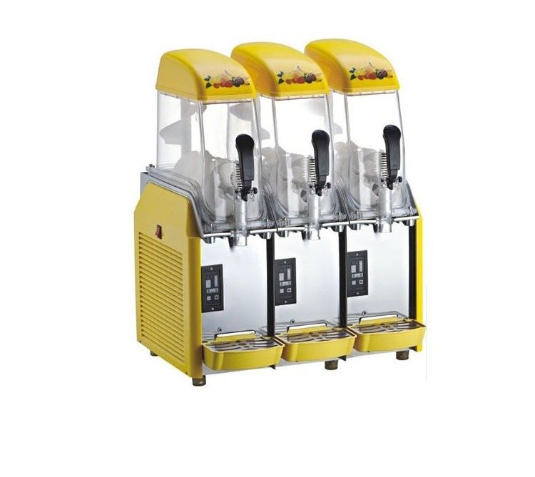 Three Tank Commercial Maker Slush Machine, studio view
