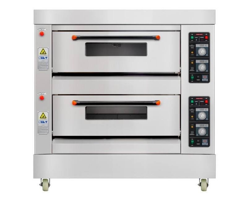 Gas Oven 2 Deck 4 Tray (GBO-24), front view