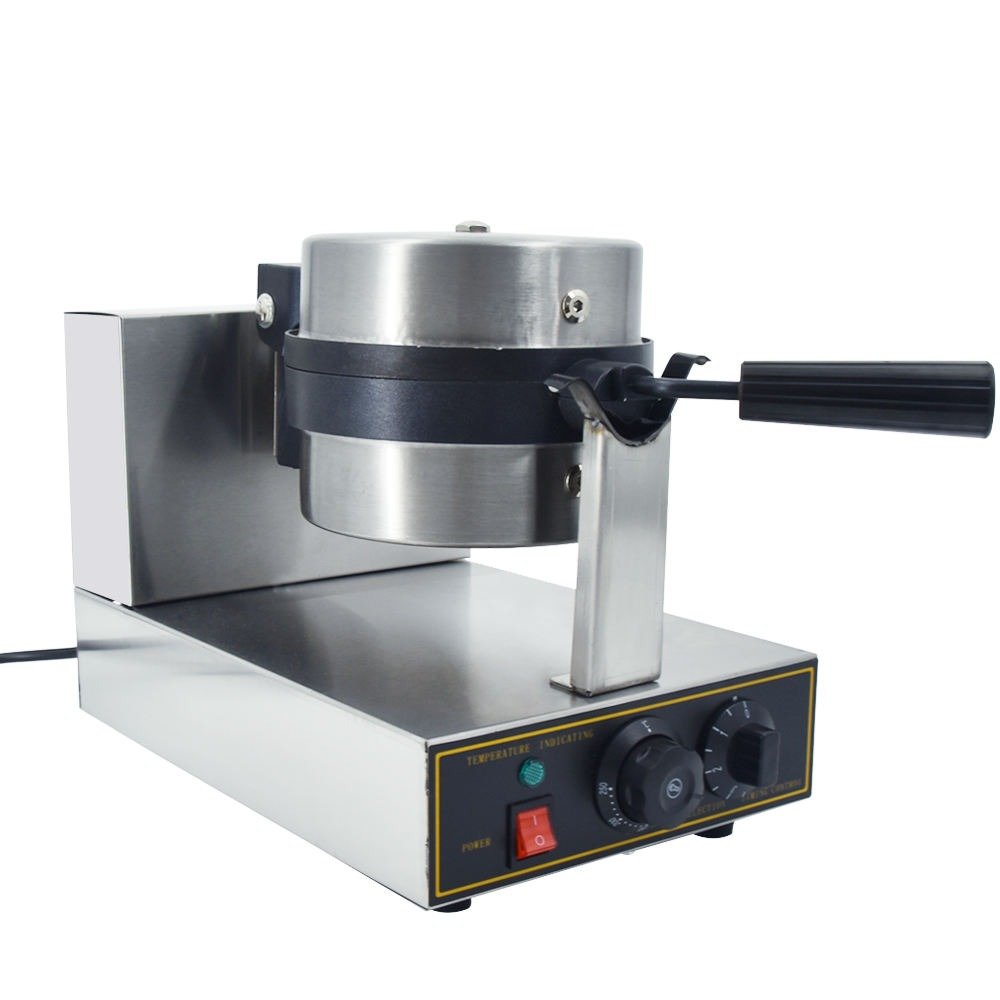Rotating Belgium waffle maker, closed unit