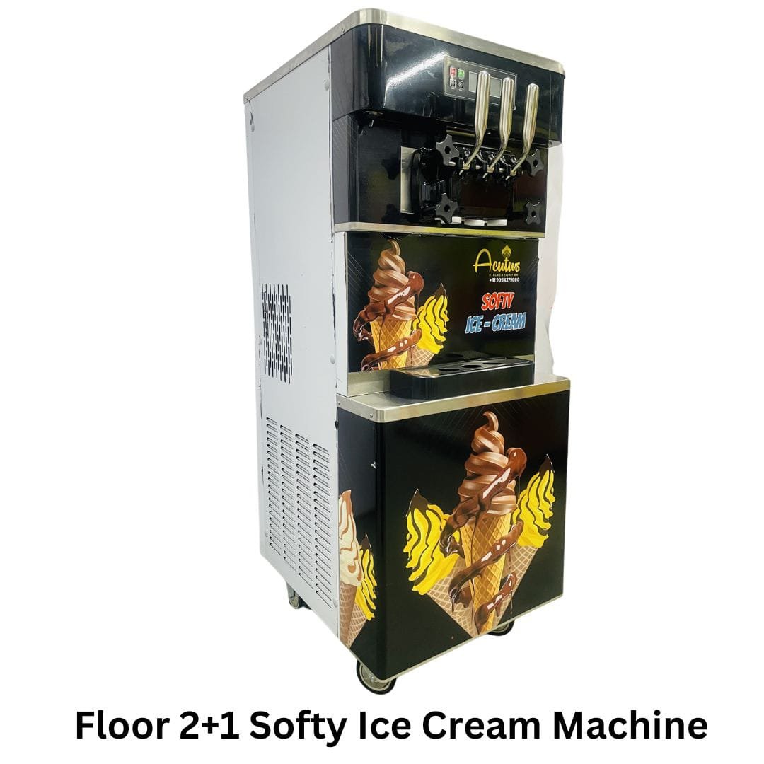 Softy Ice Cream Making Machine, Movable Floor Model, studio view