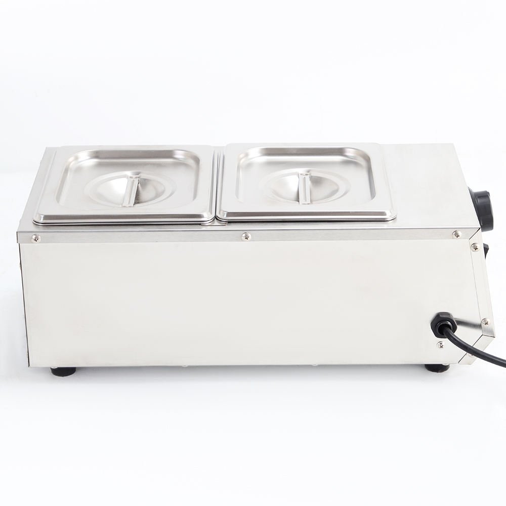 Chocolate warmer with 2 GN pans, lids closed