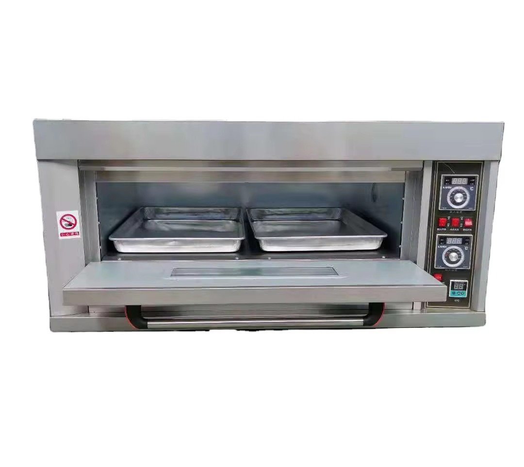 EBO-12 electric baking oven with two trays inside the chamber
