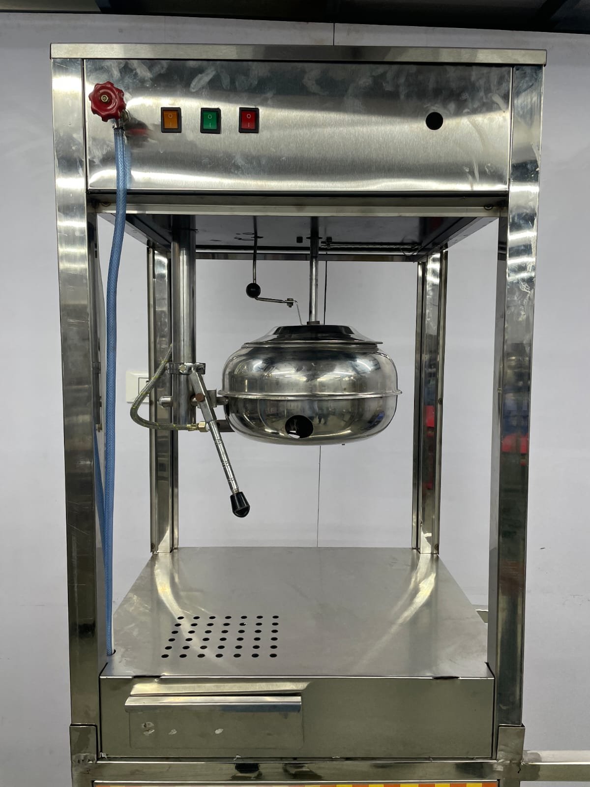 Popcorn Cart Gas, control panel and gas valve
