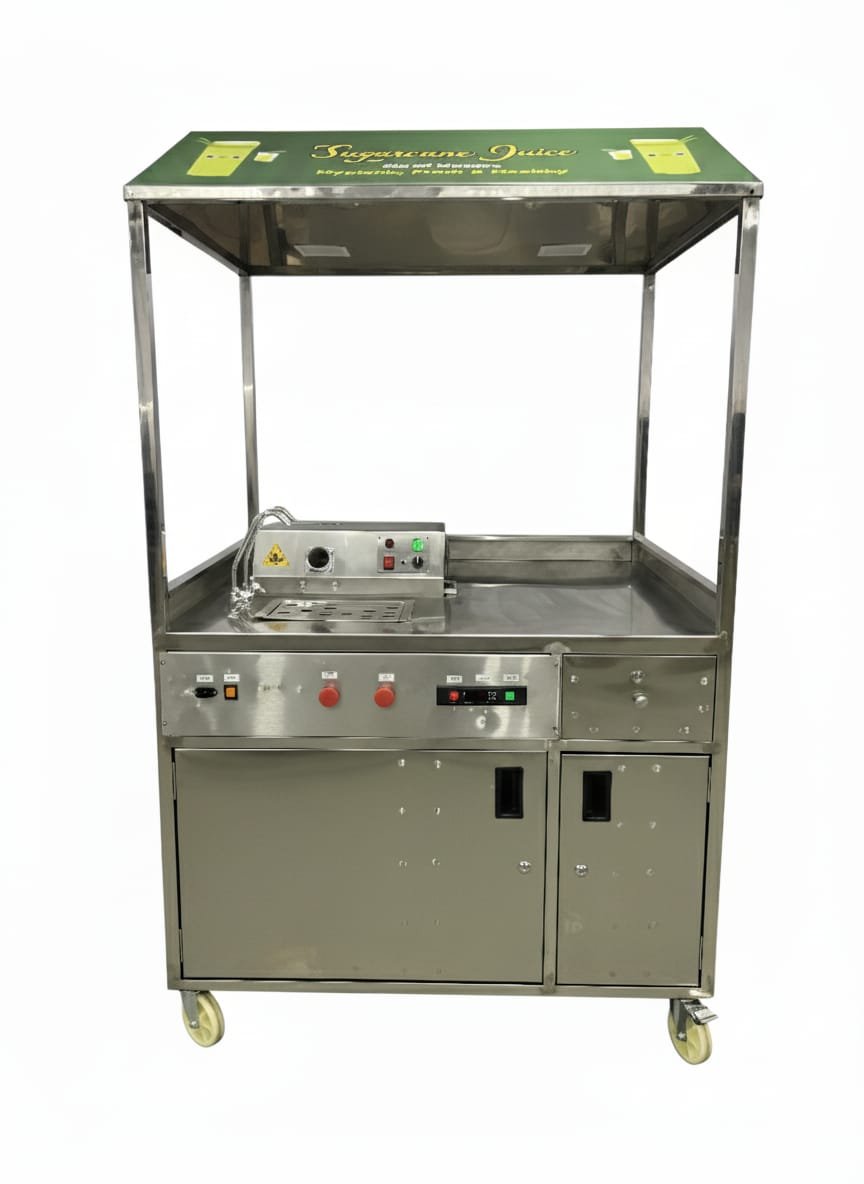 Cane Stall Trolley with Chiller, unbranded front view