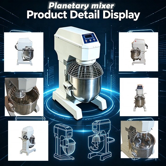 Planetary Mixer 40 LTR (B-40 LTR) product detail display from multiple angles
