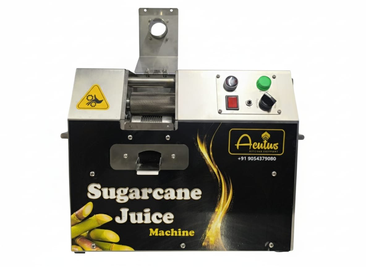 Mini Sugarcane Juice Machine, close-up of the 3 crushing rollers