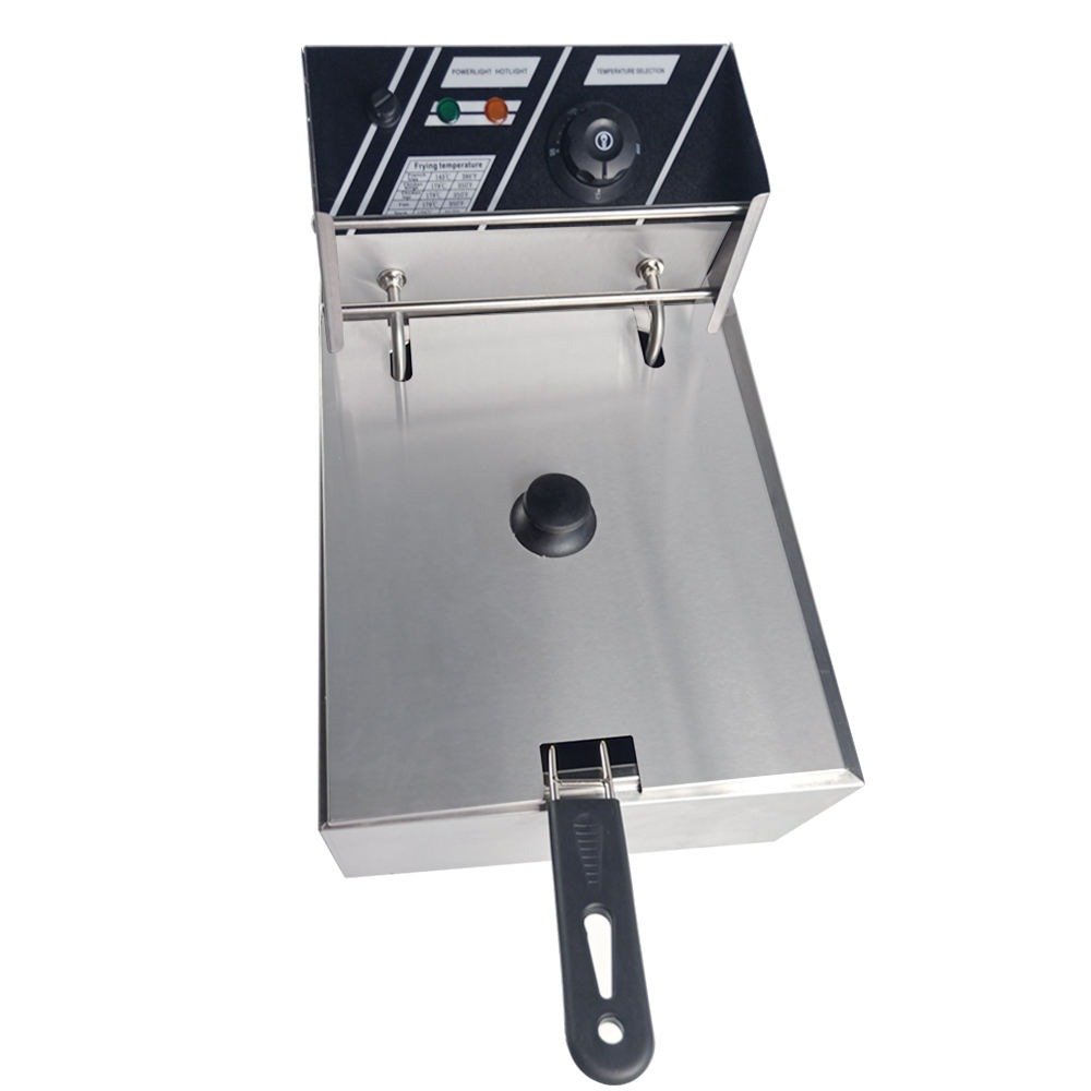 Top-down view of the fryer with lid closed